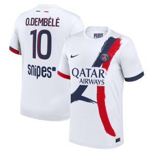 PSG Nike Away Stadium Shirt 2025-26 with O. Dembélé 10 printing