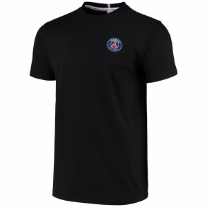 PSG Paris-Saint Germain ESSENTIEL Crest T-Shirt - Black - Mens
