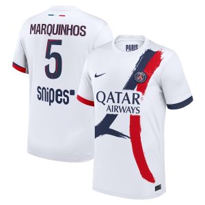 PSG Nike Away Stadium Shirt 2025-26 with Marquinhos 5 printing