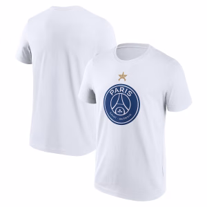 PSG European Champions Eiffel Star Graphic T-Shirt - White