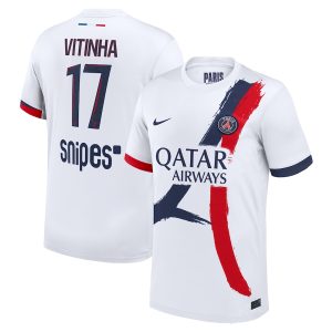 PSG Nike Away Stadium Shirt 2025-26 with Vitinha 17 printing